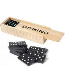 Resim Ahşap Domino Seti 