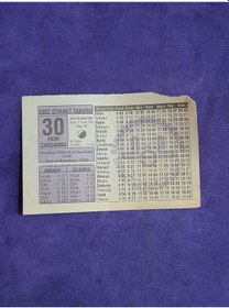 Resim 30 Ekim 2002 Takvim Yaprağı - Nostalji Koleksiyonluk Takvim Yaprağı A 