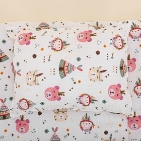 Resim Alt Açma Matı ve Yastık - Pembe Ayıcıklar 