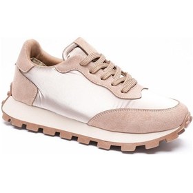 Resim Kadın Spor Ayakkabı Vizon Anorak Süet Detaylı Savira Vizon 