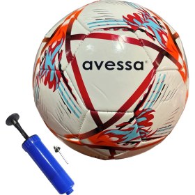 Resim Avessa FT-150 3 Astar Makina Dikişli Futbol Topu 338 gr No.5 Halı Saha Maç Topu + Top Pompası 
