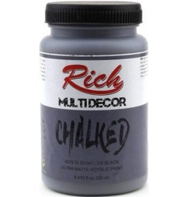Resim Rich Multi Decor Chalked Akrilik Boya 250 Cc. 4576 İs Siyah 