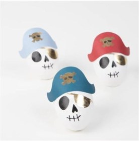 Resim Pirate Skulls Surprise Balls İskelet Sürpriz Toplar 3lü 