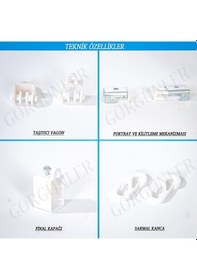 Resim Esnek Oryantal Kıvrılıp Bükülen Perde Rayı Korniş Sistemi (460346846) 