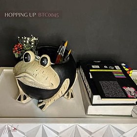 Resim Kurbağa Heykeli Sepet Figür Dekoratif Obje Ve Biblo Masa Dekorasyon Salon Ofis Aksesuarları 