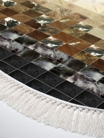 Resim Alanur Home Eko Trend Djt Yıkanabilir Kaymaz Taban 3 Lü Yatak Odası Takımı 759 Patchwork Siyah 