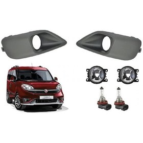 Resim Fiat Doblo 4 Sis Farı Sis Kapağı Sis Far Seti Komple Takım Sağ Ve Sol 