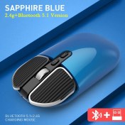 Resim Jingyi Küçük Orta El Mini Kablosuz Fare 2.4g Bluetooth Bilgisayar Dizüstü Dizüstü Macbook Pad Tablet Şarj Edilebilir Sessiz Mause (Yurt Dışından) 