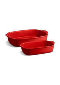 Resim Emile Henry Eh349892 Fırın Kabı Seti Kırmızı 29 X 19 - 36 X 23 Cm Kırmızı 