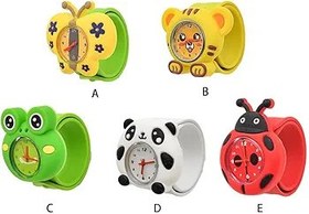 Resim WUUISDNX Çocuklar için şık ve güvenilir karikatür silikon izle doğru ve hassas silika jel kırmızı karikatür çocuk için kol saati, Kelebek 