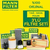 Resim Peugeot 3008 1.6 Hdi Mann-Filter Filtre Bakım Seti 2009-2012 3Lü 553117240 