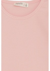 Resim Breeze Kız Çocuk Crop Tişört Göbek Dekolte Detaylı 8-14 Yaş, Pembe-pembe Pembe 