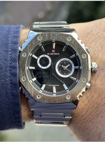 Resim Naviforce Yeni Ürün Çelik Kasa Ve Kordon Spor Şık Erkek Kol Saati Metalik 