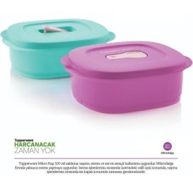 Resim Tupperware Mikro Kap 2'li Mikrodalga Fırın Isıtma Beslenme Li Hsgl 