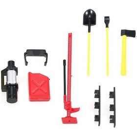 Resim Pazly 1/10 Rc Araç Aksesuarları - Mini Yakıt Deposu, Vinç, 6 Adet Kriko Takımı Seti - Mini Yakıt Tankı, Krikolar Ve Vinç, Rc Araba Aksesuarları 