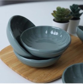 Resim Granit Turkuaz Çerezlik/sosluk 12 Cm 6 Adet Q07 
