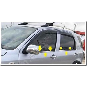 Resim Daihatsu Terios Krom Cam Çıtası 2006-2017 4 Parça Paslanmaz Çelik 