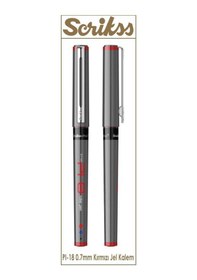 Resim Scrikss Pı8 0.7 Mm Kırmızı Roller Kalem 