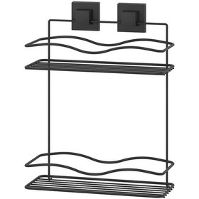 Resim Teknotel Easyfıx Yapıskanlı 2 Katlı Mutfak Rafı Mat Siyah Ef042 Siyah 