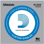Resim D'Addario PL020 Tek Elektro Gitar Teli (20) 