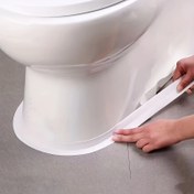 Resim 1 Rulo 99.82cm/149.86cm/3.2 metre Kendinden Yapışkanlı Su Geçirmez Tuvalet Mastik Şeridi - Banyo & Lavabo Dikişi Sızdırmazlık Bandı, Kolay Kurulum için Duş Küveti Yapıştırıcısı, Su Hasarını Önler, Pürüzsüz Yansıtıcı Yüzey, Uygulaması Kolay Malzeme 