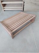 Resim ncy Masa Altı Ayaklık Ayak Yükseltici Ayak Koyma Standı Doğal Ahşap 47x38 Cm 