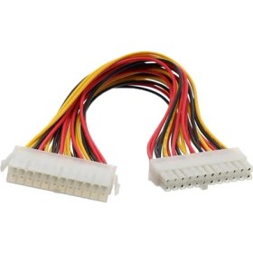 Resim Alfais 4983 Kasaiçi Psu Atx 24 Pin Power Uzatma Supply Uzatıcı Ek Dişi Erkek Güç Kablosu 