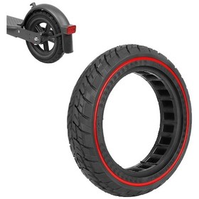 Resim Samdoo 8.5" Elektrikli Scooter İçin Deliksiz Bal Peteği Lastik - Ön/arka Tekerlek Uyumlu, Çelik Levhalı 