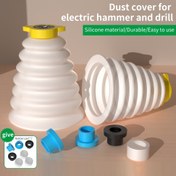 Resim Matkap Toz Kapağı Toplayıcı, Delik Açma Tozu Yakalayıcı Kase, Elektrikli Matkap Uçları için Ölçeklenebilir Toz Kapak Kablosuz Matkap Toz Kapağı Toplayıcı Ölçeklenebilir Kauçuk Tozsuzluk Kasesi Cihazı Gücü (1 adet) 