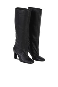 Resim Bueno Shoes Siyah Deri Kadın Topuklu Çizme 39wc2958 