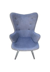 Resim Berjer Kelebek Metal Nikelaj Ayak Babyface Kumaş Dökme Sünger Ort Oturum El Yapım Mavi 