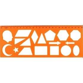 Resim Hatas Geometrik Şekiller Şablonu 25 Cm Kod02285 0 