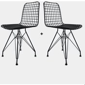 Resim Knsz kafes tel sandalyesi 2 li mazlum syhsyh ofis cafe bahçe mutf 