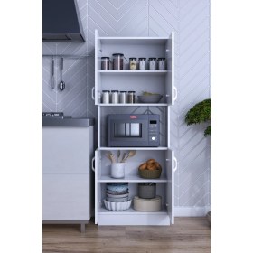 Resim Moka Park Avm nisan Çok Amaçlı Mutfak Dolap Kapaklı Bölmeli Mikrodalga Fırın kiler 