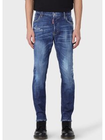 Resim Dsquared2 Erkek Kot Pantolon S71lb1357 S30872 470 Lacivert 