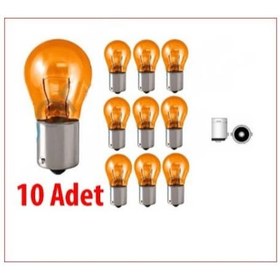 Resim 93 12v P21w Turuncu Sinyal Ampulü 10 Adet 