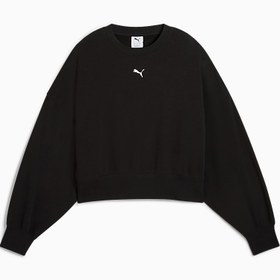 Resim Wardrobe ESSENTIALS Kadın Geniş Kesim SWEATSHIRT 
