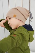 Resim Babygiz Erkek Bebek Çocuk Sütlü Kahve Şapka Bere El Yapımı Rahat Cild Dostu Pamuklu Kaşkorse 
