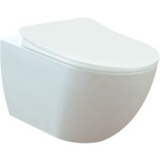 Resim Creavit Fe322 Kanalsız Asma Klozet + Duck Slim Yavaş Kapak Kc0903.0 