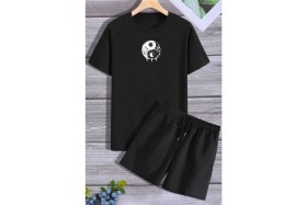 Resim Trendypassion Ying Yang Şort T-Shirt Eşofman Takımı 