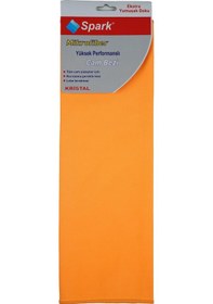 Resim 3 Adet Spark Kristal Mikrofiber Cam Silme Bezi Ve Genel Temizlik & Kurulama Bezi 40x40 Cm Turuncu 