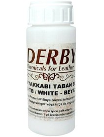 Resim Derby Beyaz Spor Ayakkabı Alt Taban Boyası 100 ml 