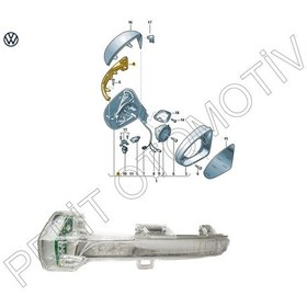 Resim Taigo (2022 Ve Sonrası) Sol Ayna Sinyali 3G0949101A Oem 