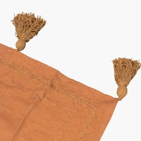 Resim Terracotta Keten Runner 