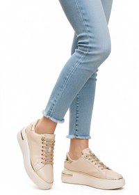 Resim AYAKMOD Bej Bağcıklı Hafif Kadın Sneaker Lady 029 Z 