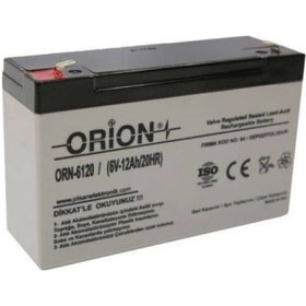 Resim Orion Orn675 6V 7.5Ah Bakımsız Kuru Akü 