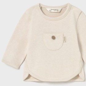 Resim Mayoral Newborn Bebek Sweatshirt Bej Bej 
