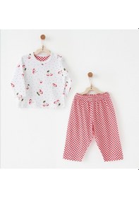 Resim Kız Bebek Takım 2 Parça Set Anw-ac26691 Kırmızı 