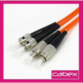 Resim cabex F/o Mm Fc-st Duplex Fiber Optik Patchcord Multimode 10 mt 