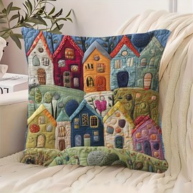 Resim Capricious Ev Yama Dekoratif Yastık Kılıfı - 45.72x45.72 cm, Çift Taraflı Baskı, Canlı Kumaş Tasarımı, Sadece Elde Yıkama, İçlik Dahil Değildir, Oturma Odası veya Yatak Odası Dekoru için Mükemmel, Çocuk Odası Aksesuarı | Peluş Polyester Kumaş, Capricious Dekor 